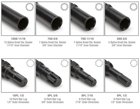 WHEEL BOLT LOCK NUT/LOCK REMOVAL SET | 16 PCS. (WNM16)