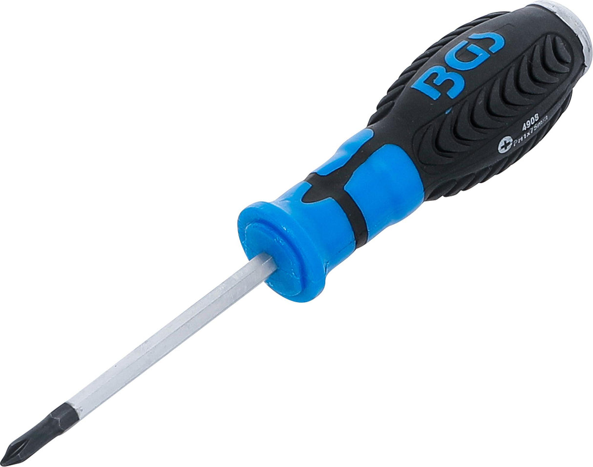SCREWDRIVER | CROSS SLOT PH1 | BLADE LENGTH 75 MM (4908)