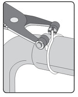 CURVED HOSE CLAMP PLIERS "STAHLBERG" (H1028)