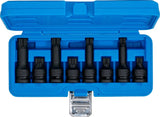 IMPACT BIT SOCKET SET | 12.5 MM (1/2") DRIVE | SPLINE (FOR XZN) M12 - M18 | 8 PCS. (5381)