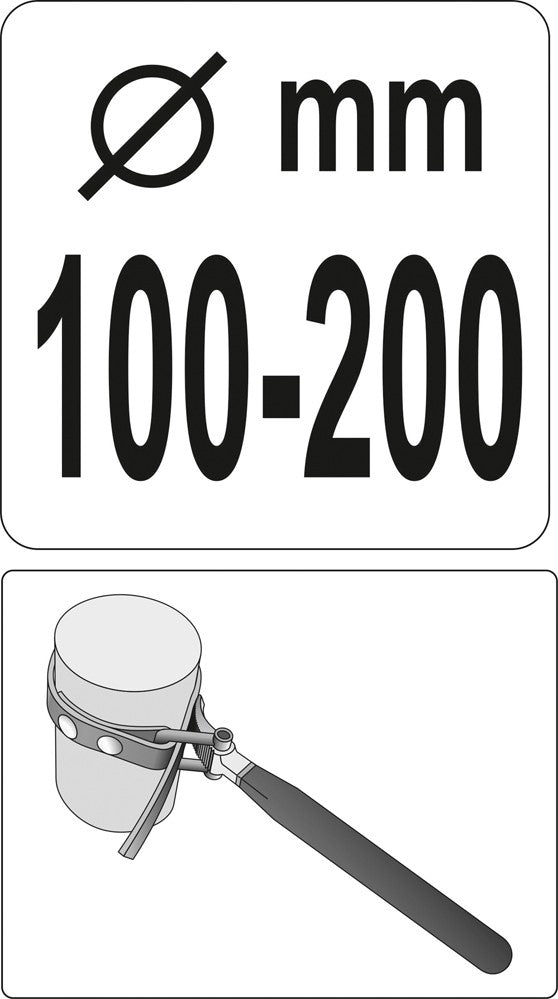 BELT OIL WRENCH 100-200MM (YT-0825)