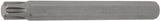 BIT | LENGTH 100 MM | 10 MM (3/8") DRIVE | SPLINE (FOR RIBE) M10.3 (4776)