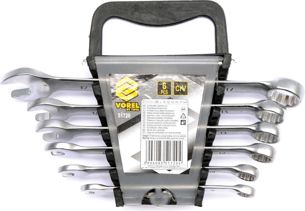 COMBINATION SPANNER SET 6PCS  8-17MM (51720)