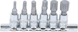 BIT SOCKET | 6.3 MM (1/4") DRIVE | SPLINE (FOR XZN) M4 - M12 | 6 PCS. (2162)