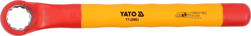 INSULATED RING WRENCH FOR ELECTRICIAN 19 MM VDE (YT-20993)