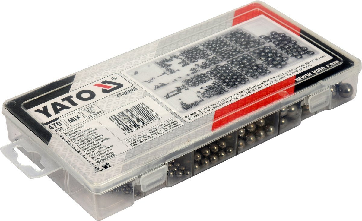 470 PC STEEL BALL ASSORTMENT (YT-06680)