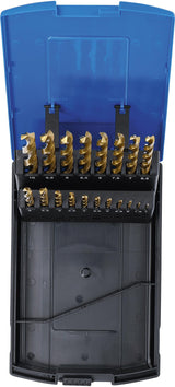 TWIST DRILL | HSS G | TITANIUM NITRATED | 1 - 10 MM | 19 PCS. (2040)