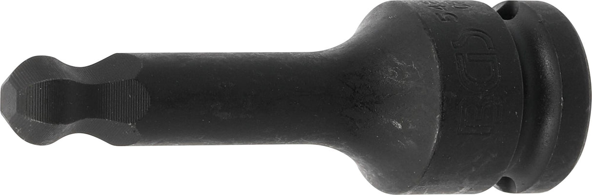 IMPACT BIT SOCKET | LENGTH 75 MM | 12.5 MM (1/2") DRIVE | INTERNAL HEXAGON WITH BALL HEAD 10 MM (5488-10)