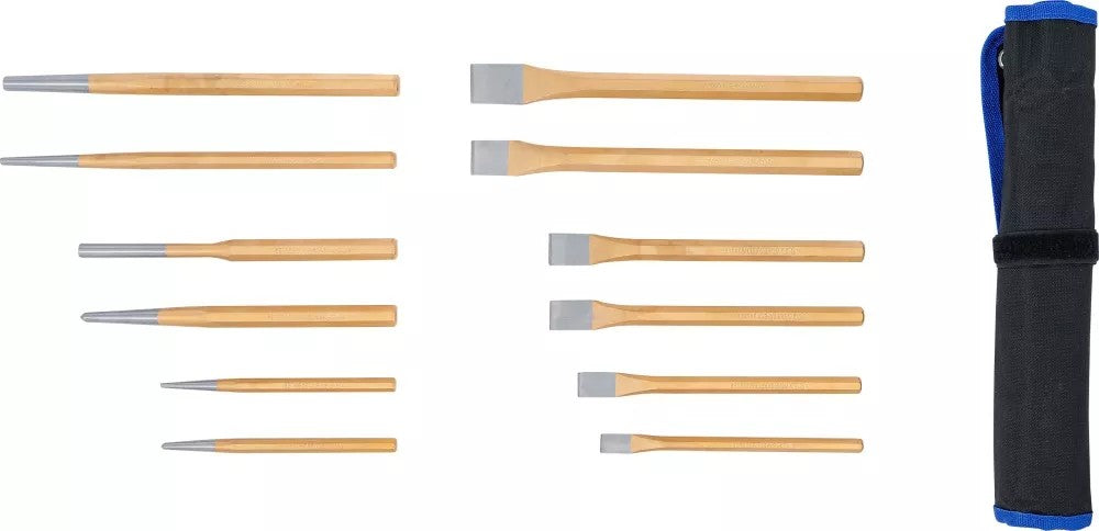 PIN PUNCH / CHISEL / CENTRE PUNCH SET | 12 PCS. (1657)