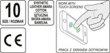 GLOVES LEATHER AMARA WITH REINFORCEMENT SIZE 10 (YT-74656)