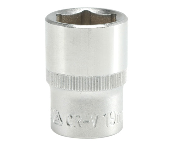 SOCKET 19MM 1/2" 6PT CV REGULAR (YT-1212)