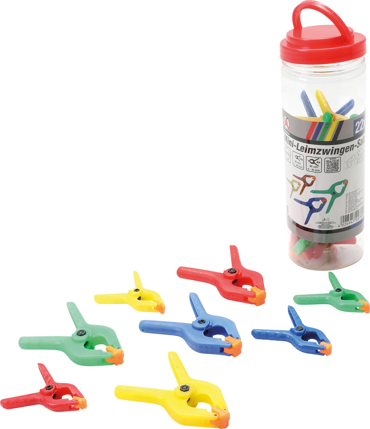 MINI CLAMP SET | ABS | 22 PCS. (9789)