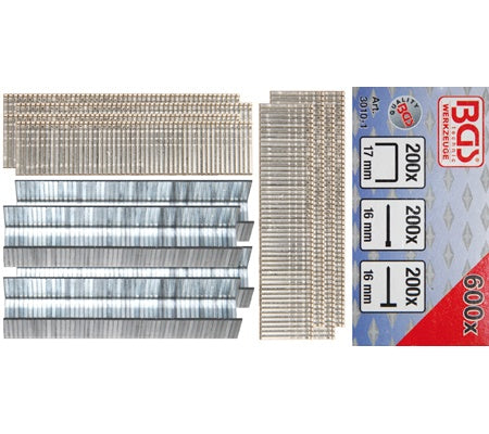 CLAMP, BOLT AND NAIL ASSORTMENT | 600 PCS. (3010-1)
