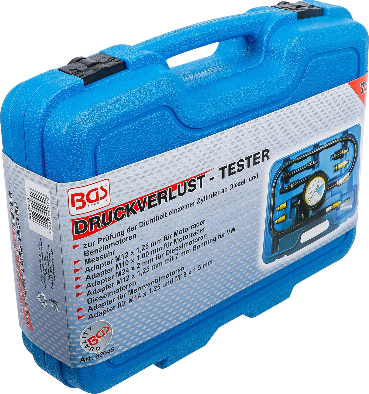 PRESSURE LOSS TESTING KIT | 7 PCS. (62645)