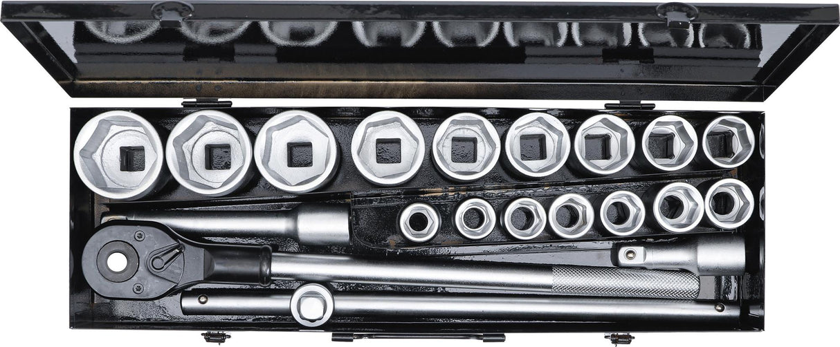 SOCKET SET | 20 MM (3/4") DRIVE | 19-50 MM | 20 PCS. (15113)
