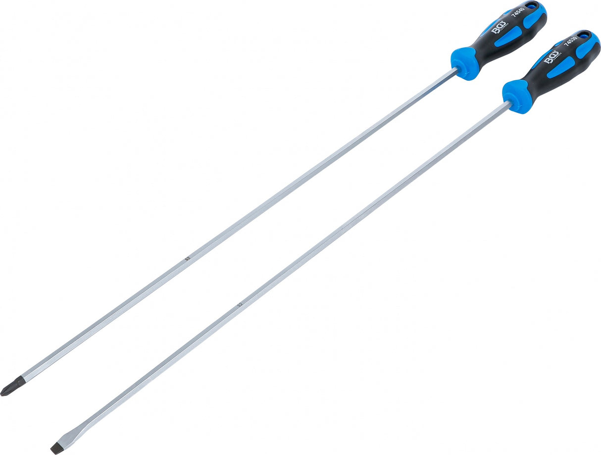 SCREWDRIVER SET | EXTRA LONG | SLOT SL, CROSS SLOT PH | 2 PCS. (74538)
