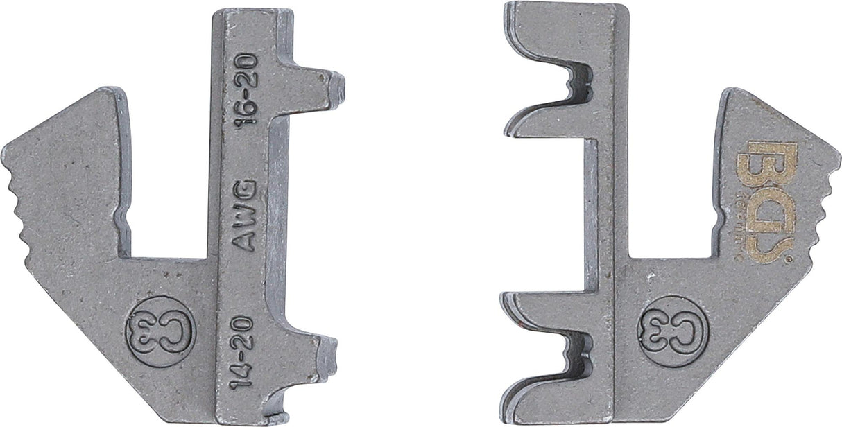 CRIMPING JAWS FOR ANGLED, OPEN TERMINALS | FOR BGS 1410, 1411, 1412 (1410-C3)