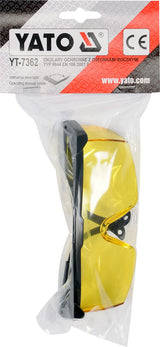 SAFETY GLASSES YELLOW (YT-7362)