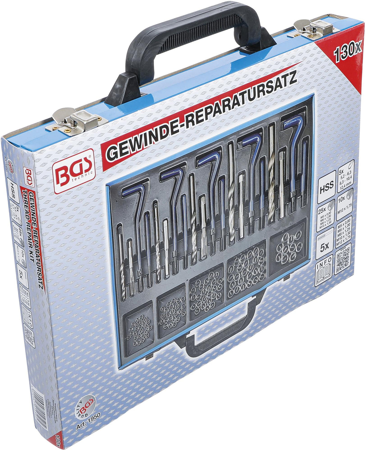 THREAD REPAIR KIT | M5 - M12 | 130 PCS. (1950)