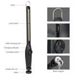 COB-LED WORK LAMP | ULTRA SLIM TYPE | MULTI-POSITION | USB + 220V POWER ADAPTER (CSW580)