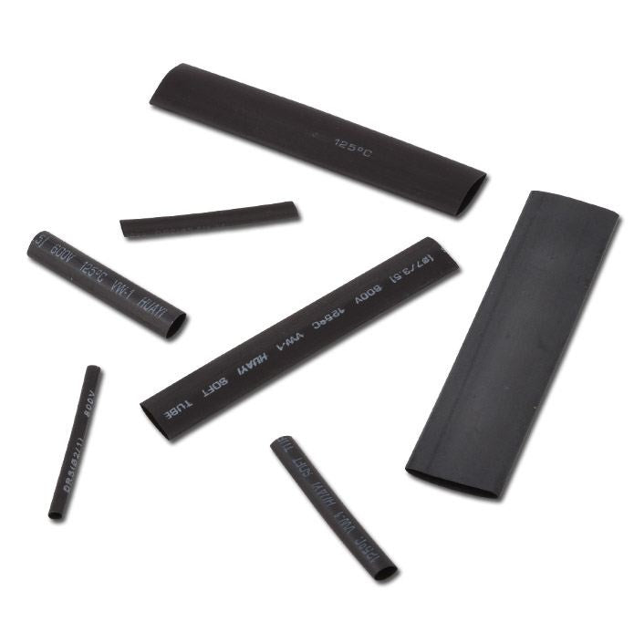 SHRINK TUBE ASSORTMENT | BLACK | 127 PCS. (8042)