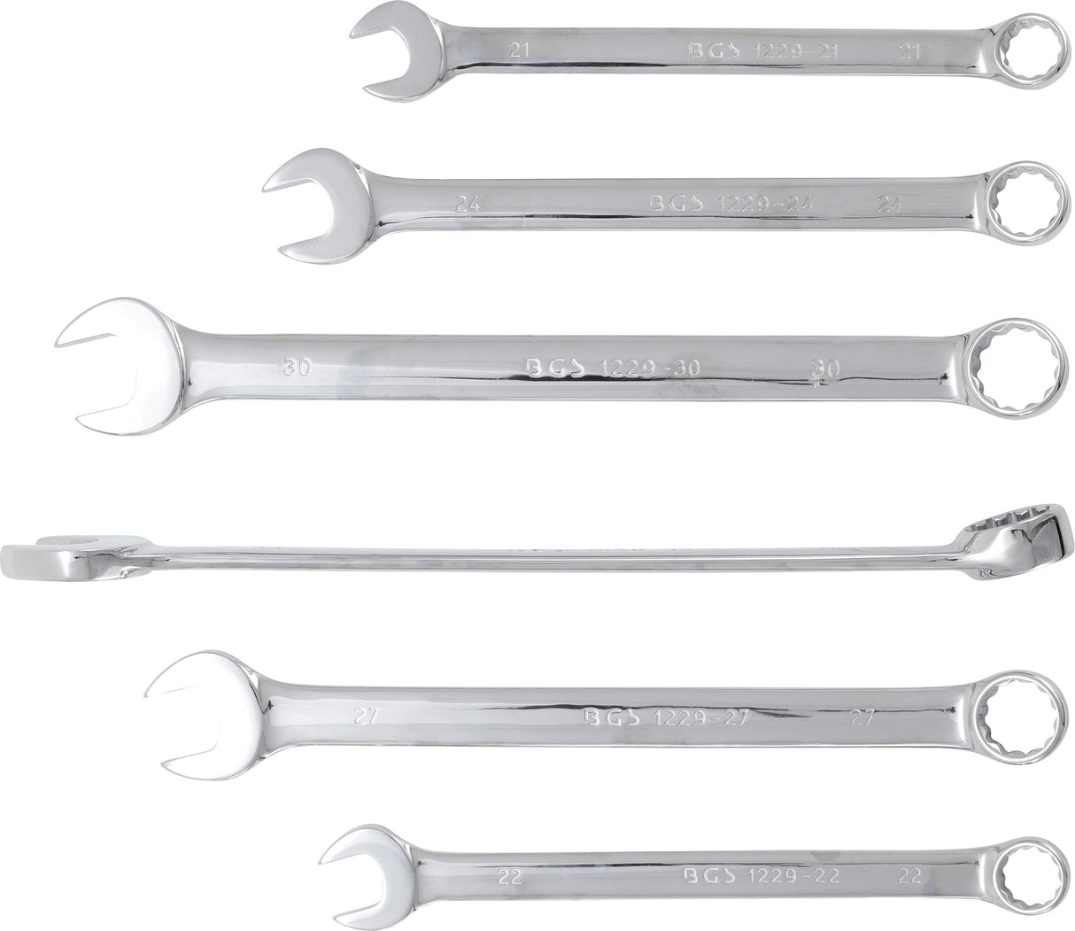 COMBINATION SPANNER SET | EXTRA LONG | 21 - 32 MM | 6 PCS. (1229)