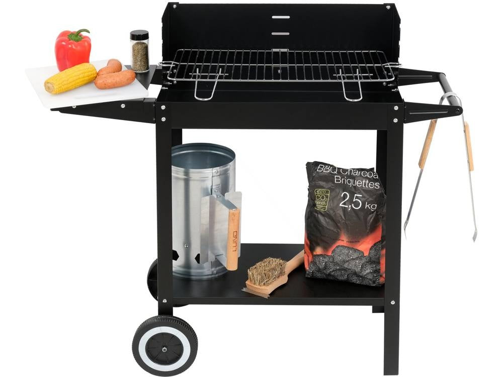 CHARCOAL GRILL WITH SHELF 48X26,5CM (99919)