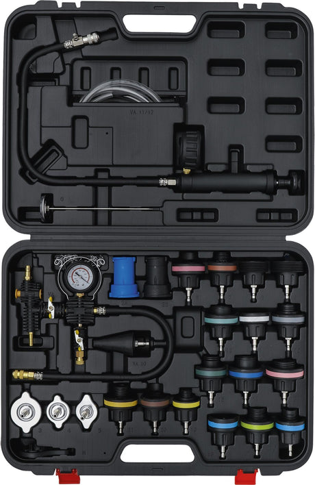 RADIATOR PRESSURE AND COOLING SYSTEM TESTER | 27 PCS. (98098)