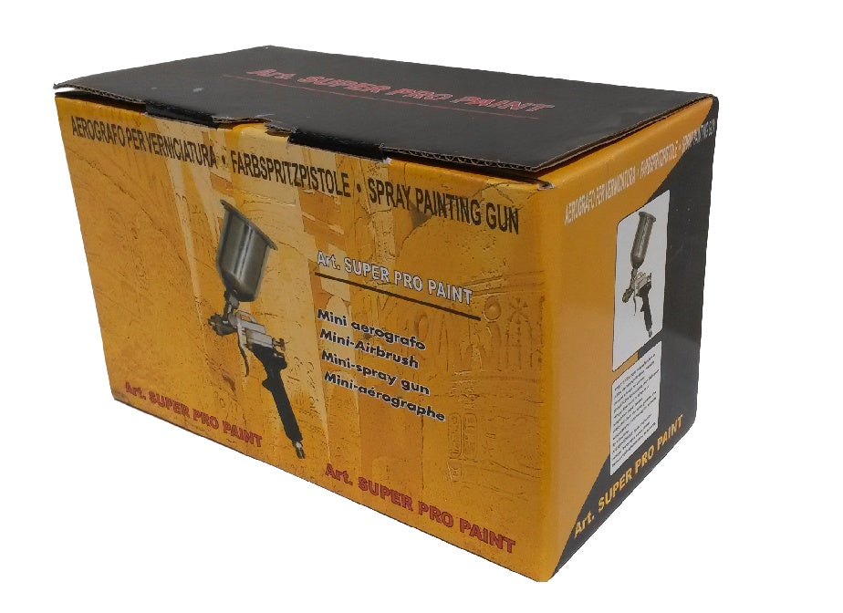 MINI PAINT SPRAY GUN | HVLP | Ø 0.5 MM | 250 ML | METAL CUP (E-80G1)