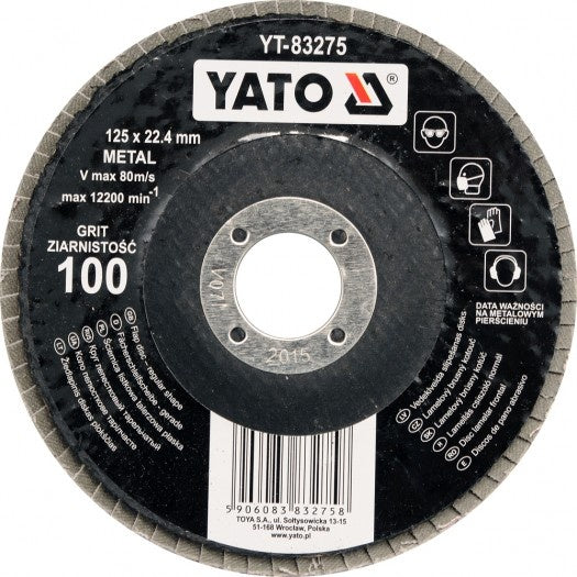 FLAP DISC- REGULLAR125MM P60 (YT-83273)