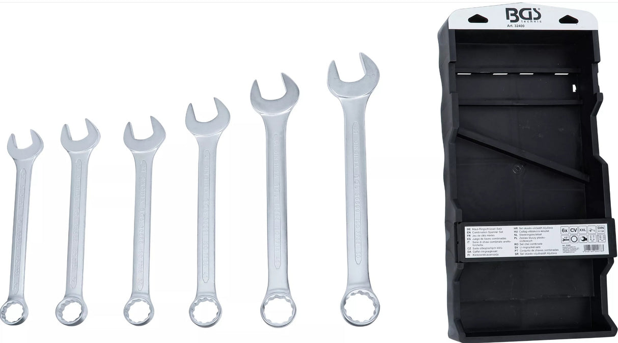 COMBINATION SPANNER SET | EXTRA LONG | 34 - 50 MM | 6 PCS. (32400)
