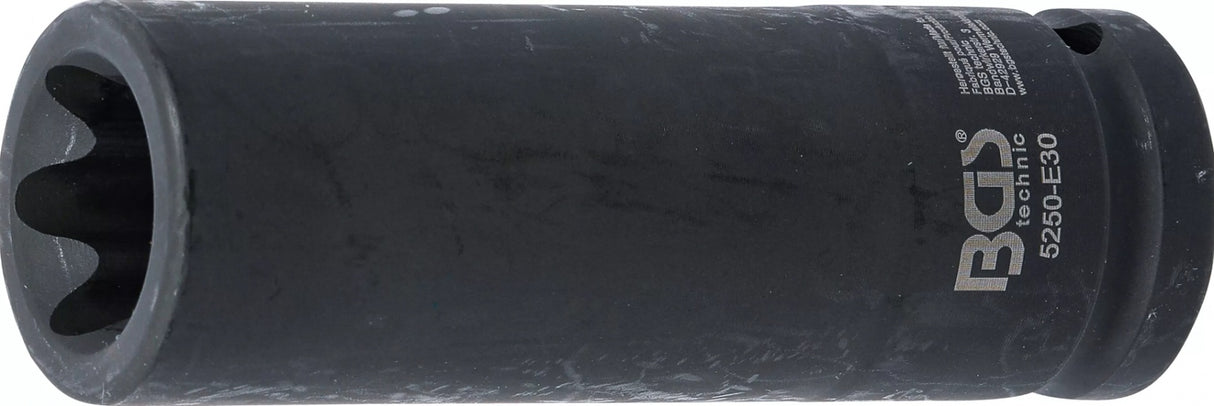 IMPACT SOCKET E-TYPE, DEEP | 20 MM (3/4") DRIVE | E30 (5250-E30)