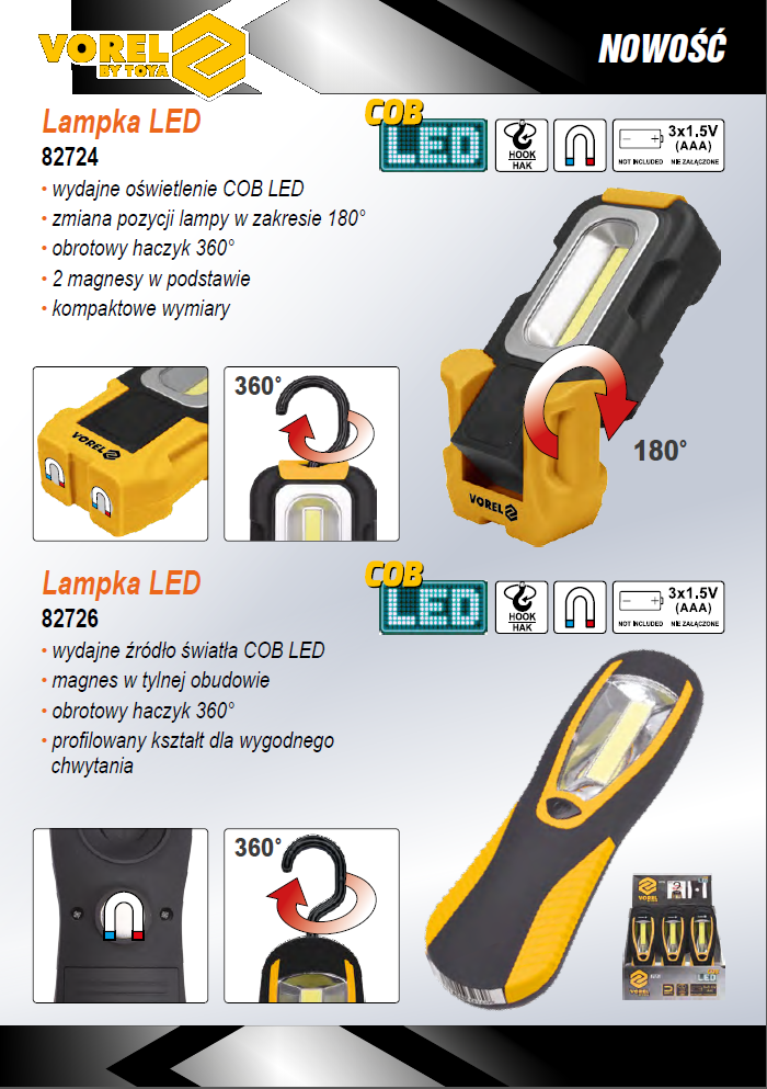 HAND LAMP COB LED (82726)