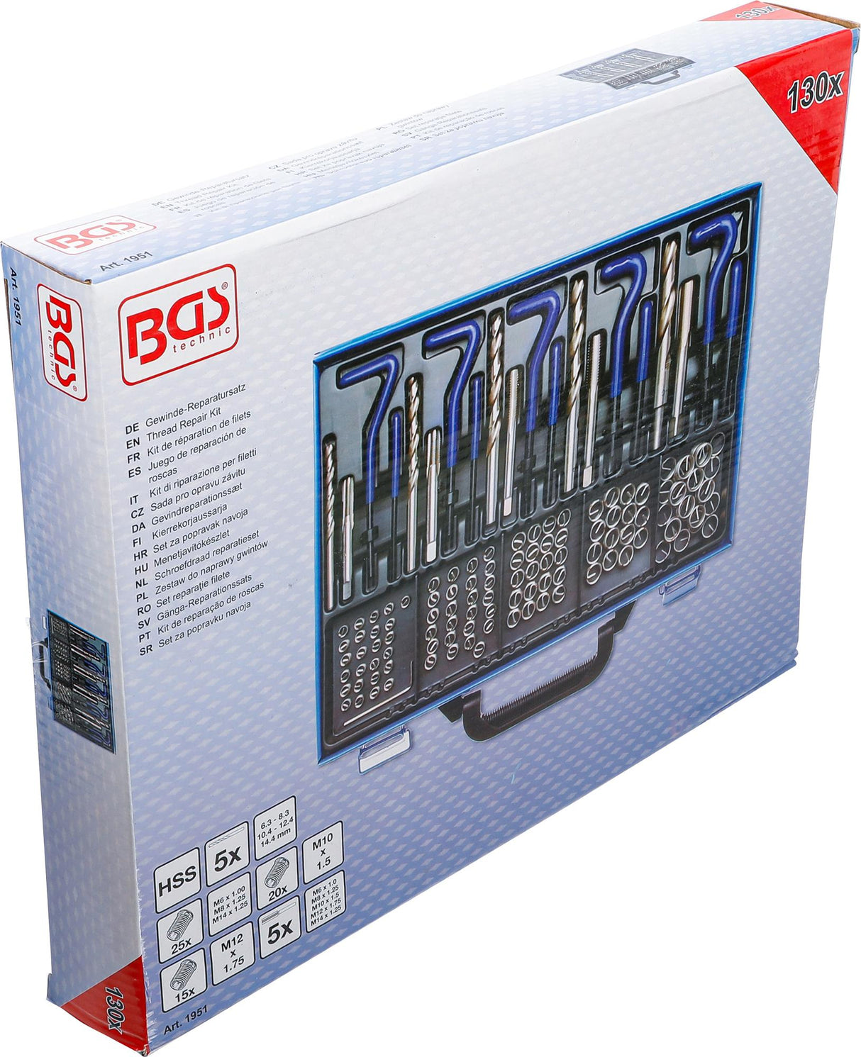THREAD REPAIR KIT | M6 - M14 | 130 PCS. (1951)