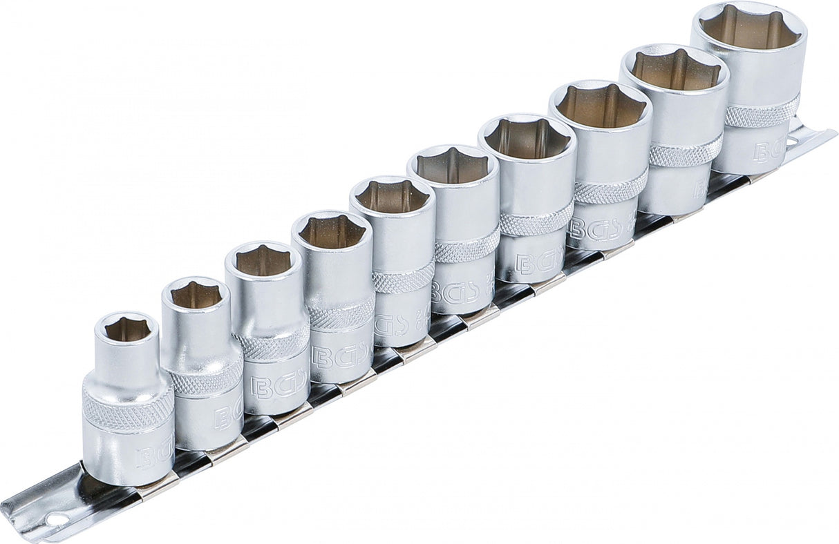 SOCKET SET, HEXAGON | 12.5 MM (1/2") DRIVE | INCH SIZES | 10 PCS. (9113)
