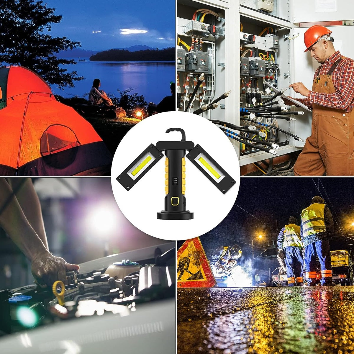 WORK LAMP RECHARGEABLE | COB CHIP + CREE XPG | 2 COB | 1200 LM (PWL2M)