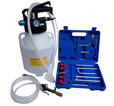 PNEUMATIC OIL FILLING AND EXTRACTION DEVICE WITH ATF ADAPTERS | 6 L | 15 PCS. (FD6L)