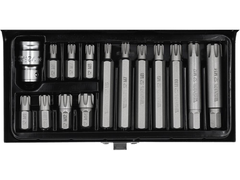 SCREWDRIVER BIT SET  RIBE M6-M14 15PCS (YT-0419)