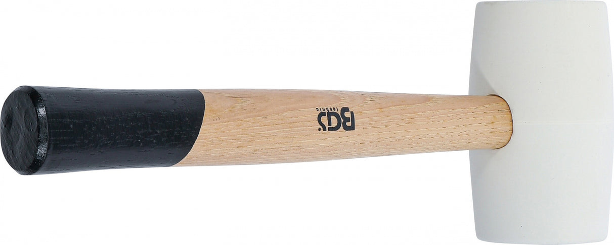 RUBBER MALLET | HICKORY HANDLE | WHITE HEAD | Ø 64 MM | 750 G (70140)