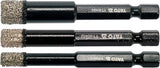 VACUUM DIAMOND DRI SET WITH HEX SHA-3PCS (YT-60409)