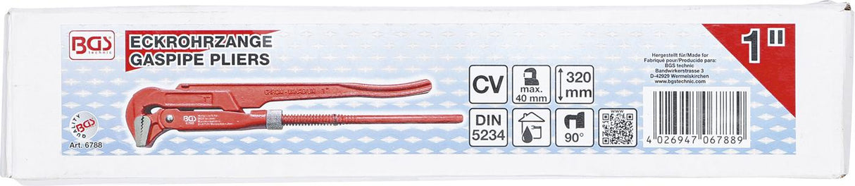 GASPIPE PLIERS | 25 MM - 1" | SWEDISH TYPE (6788)