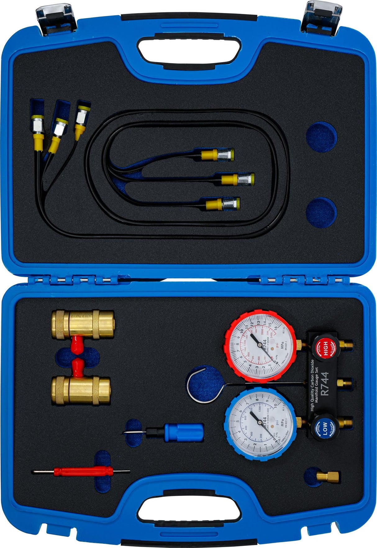 AIR CONDITION PRESSURE GAUGE | FOR REFRIGERANT R744 (74435)