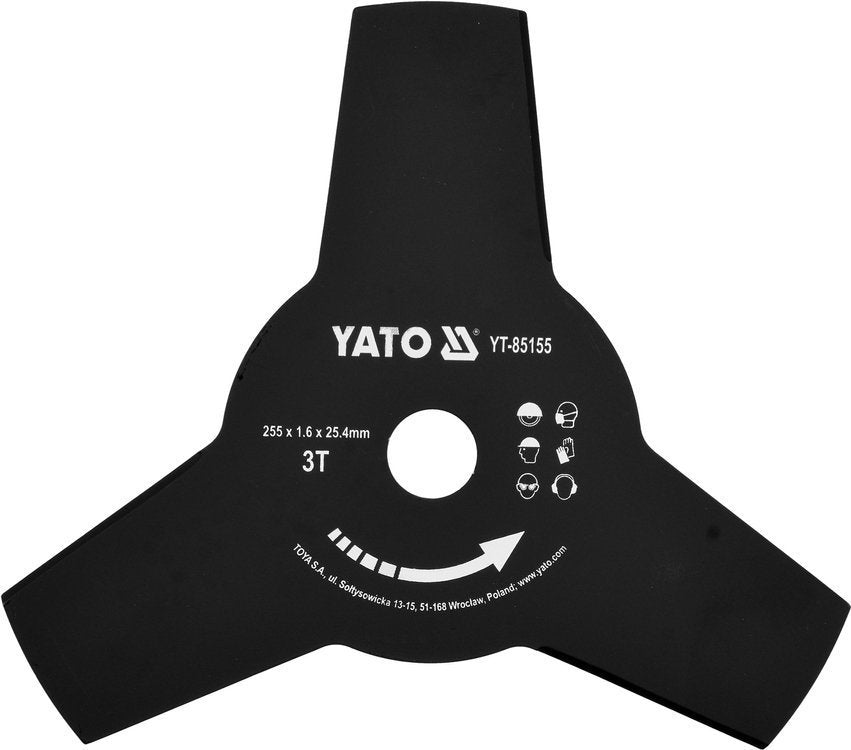 BLADE FOR BRUSH CUTTERS 255MM 25,4MM (YT-85155)