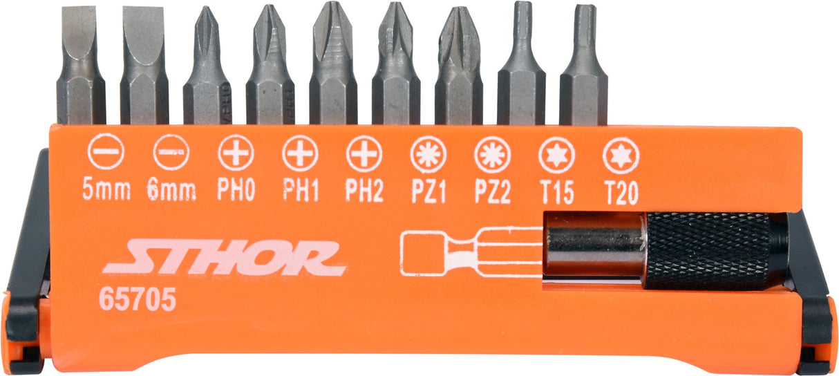 10PCS SCREWDRIVER BIT SET (65705)