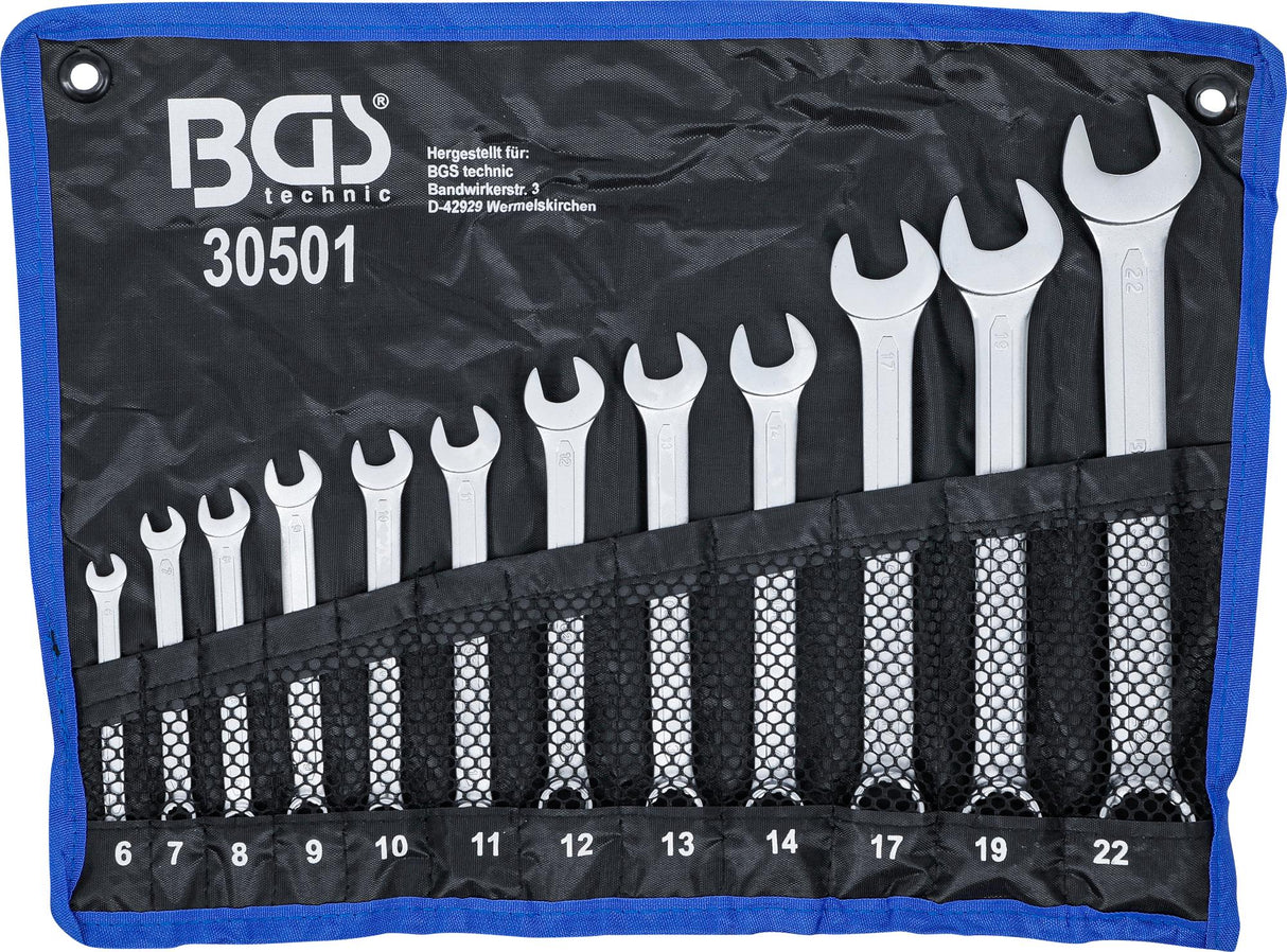 COMBINATION SPANNER SET | 6 - 22 MM | 12 PCS. (30501)