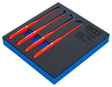 TOOL CASE 1/6: HOOK SET | INSULATED | 180 MM | 4 PCS (74645)