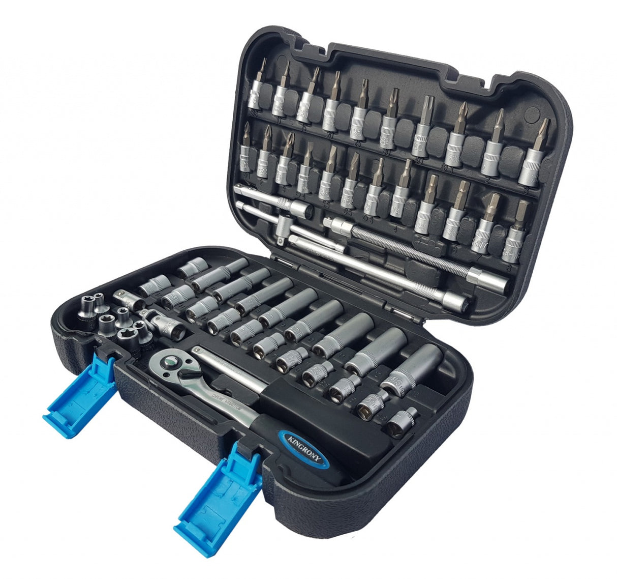SOCKET AND RATCHET SET | 6.3 MM (1/4") | 56 PCS. (KR141056)
