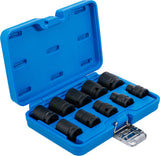 IMPACT SOCKET SET, HEXAGON | 12.5 MM (1/2") DRIVE | 3/8 - 15/16" | INCH SIZES | 10 PCS. (74296)
