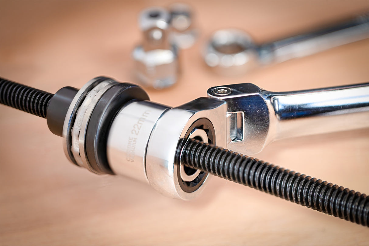 DOUBLE RING AND SWIVEL HEAD RATCHET WRENCH SET | EXTRA LONG | 27 PCS. (74274)