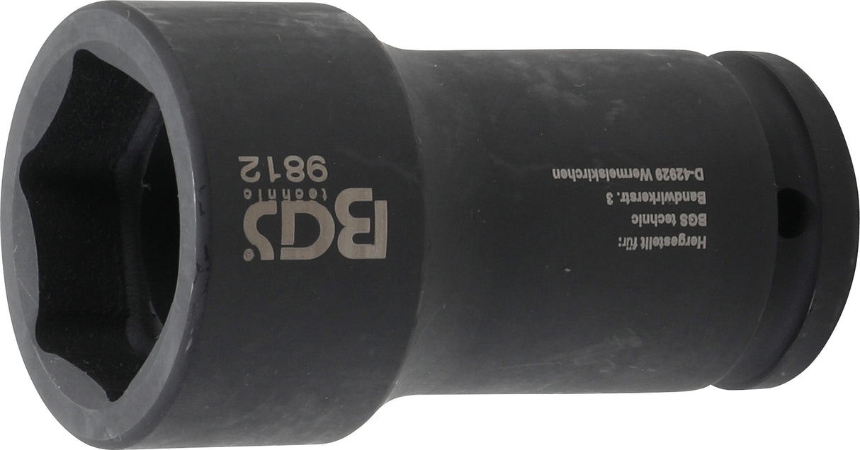 IMPACT SOCKET, HEXAGON, DEEP | 20 MM (3/4") DRIVE | 38 MM | FOR FUSO / MITSUBISHI (9812)
